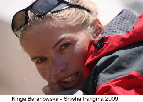 Kinga Baranowska Shisha Pangma 2009